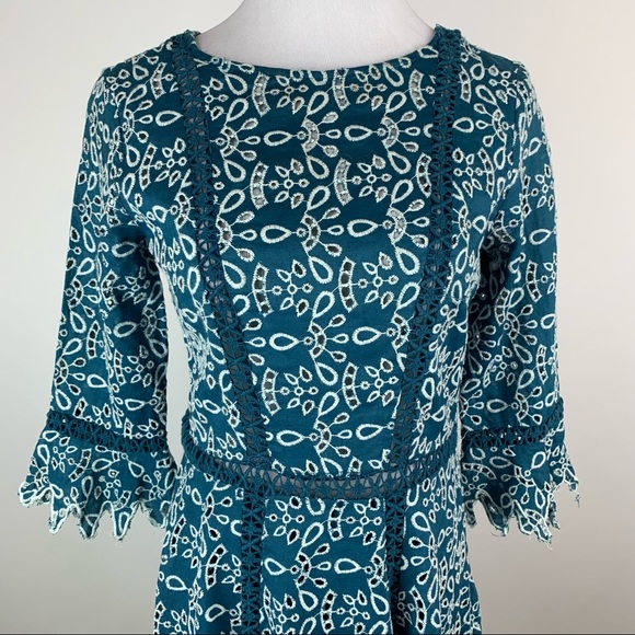 Maje Eyelet Dress Sz 2 - Picture 2 of 12